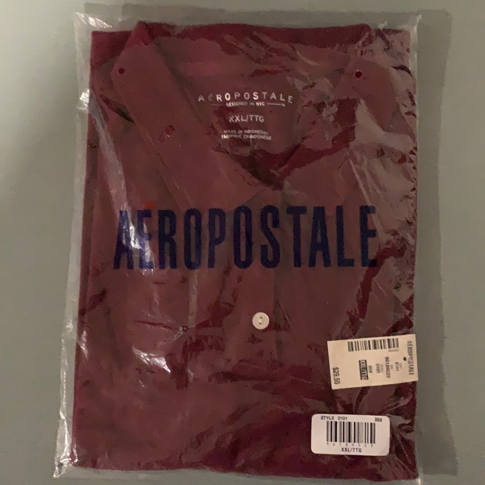 Aeropostale long sleeve polo uniform style